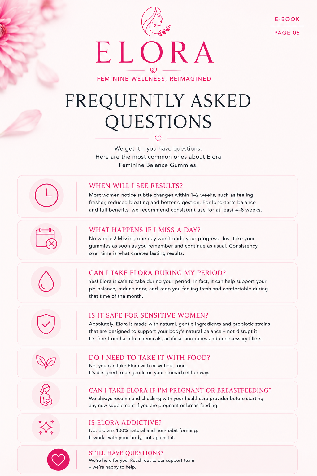 Elora Vaginal Probiotic / E-BOOK